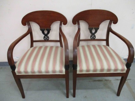 6731 - 2 x kreslo biedermeier styl 1925  OK stav - 1 kus 4 300 kc 